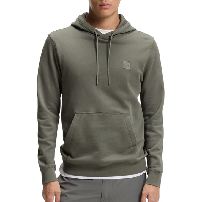 BOSS Orange Wetalk Heren Pullover Hoodie met Logo Patch