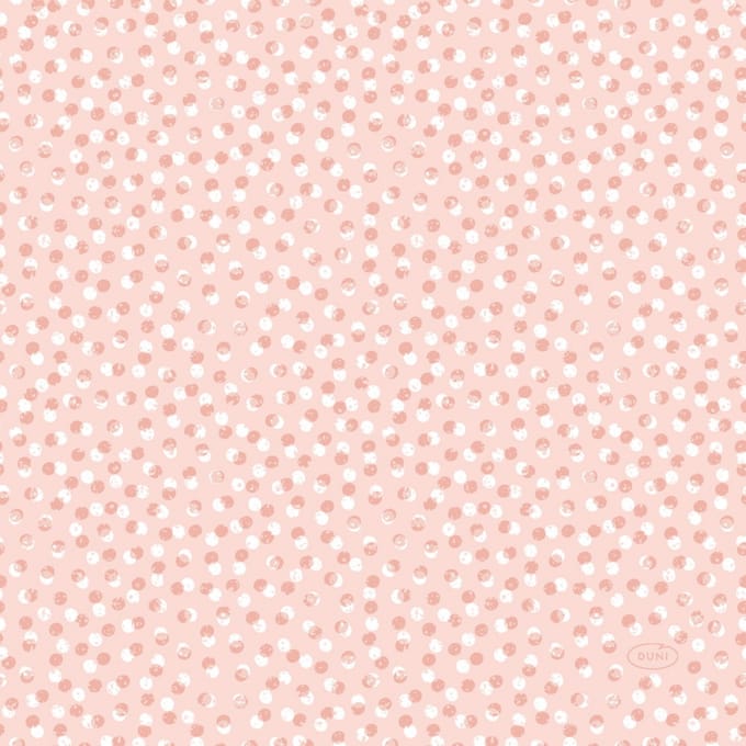Speelse stippen servetten - 33x33 cm - Mellow Rose