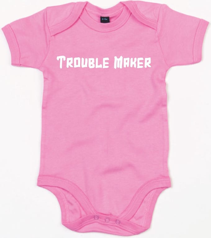 Rompertje Troublemaker-Bubble Gum Pink-3-6 Maanden