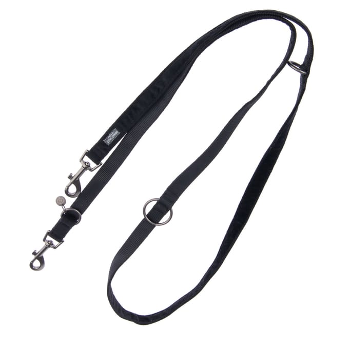 Hondentuig Nomad Tales Blush, ebony - Bijpassende riem: 200 cm lang, 20 mm breed