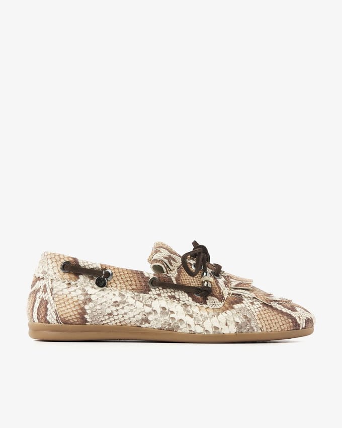 VIA VAI June Loua Mocassins dames - Leer - Cognac - Maat 39