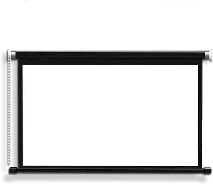 Handmatig projectiescherm - Projectiescherm - Thuisbioscoop creëren - Oogbeschermend beeld - 72 inch - Wit