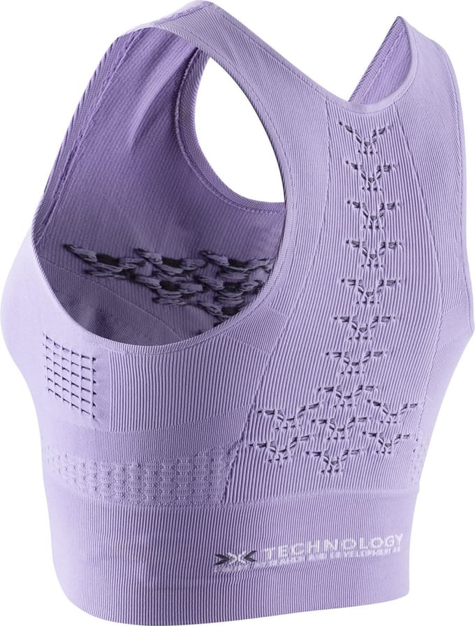 X-Bionic Energizer 4.0 Fitness Crop Top Dames Bright Lavender/Wit - XS