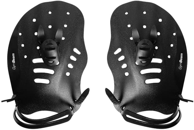 GymBeam Hand Paddle AquaFlow Black L