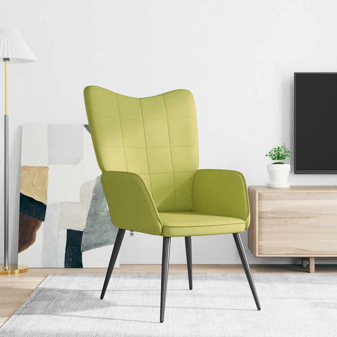 vidaXL Relaxstoel stof groen