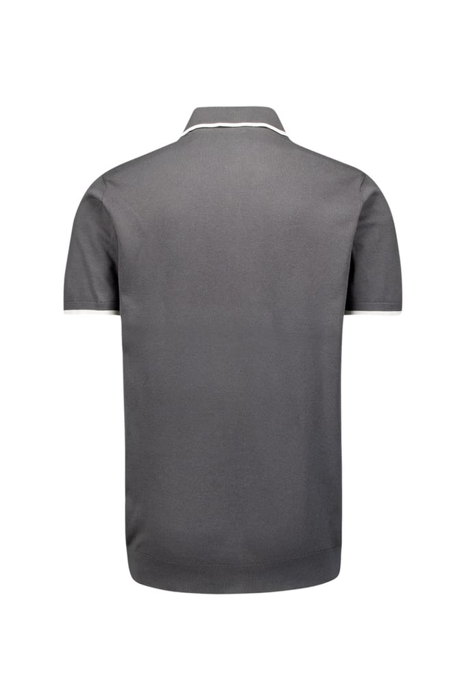 No Excess Pullover Short Sleeve Polo Button Solid Dark Steel Größe: XXL | Poloshirts Outlet | Herren