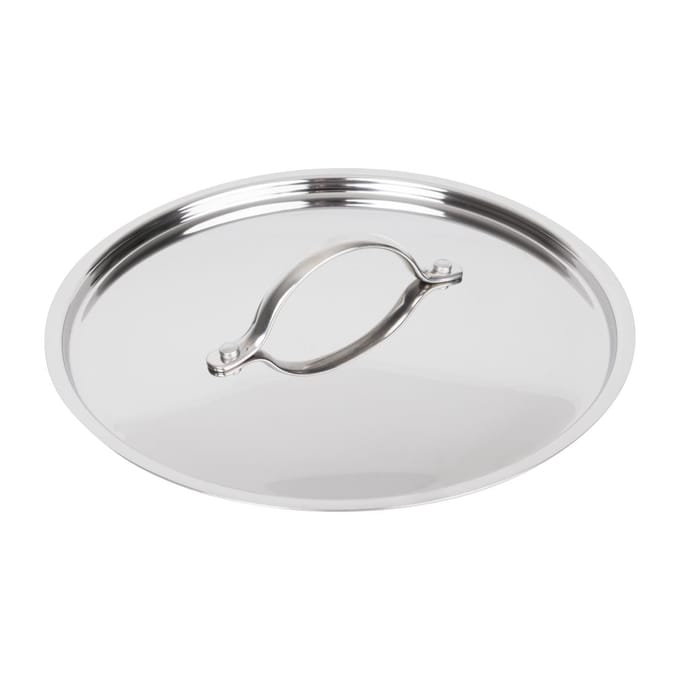 Vogue Tri Wall stoofpannendeksel 24cm van roestvrij staal en aluminium