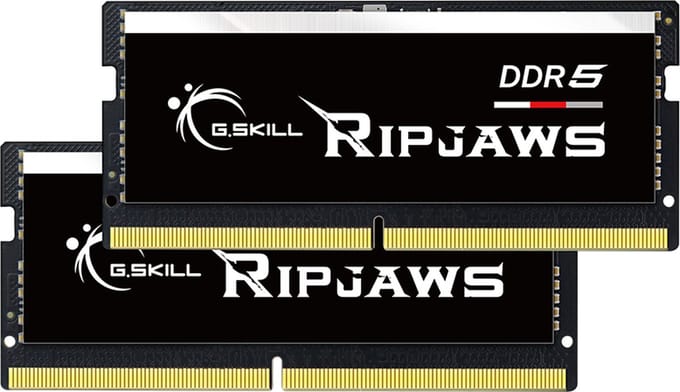 G.Skill Ripjaws SODIMM DDR5-4800 - 32GB - CL34 - Dual Channel (2 pcs) - Intel XMP - Zwart
