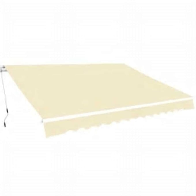 vidaXL - Luifel - handmatig - uittrekbaar - 600 - cm - crème