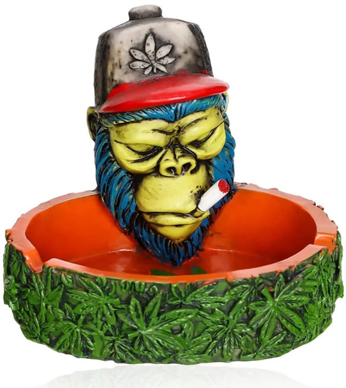 Vademae - Asbak - Gorilla Hoofd