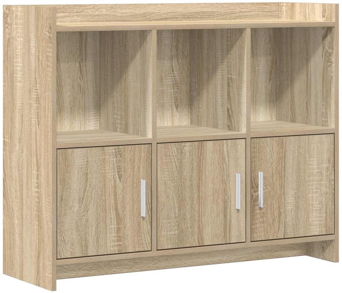 vidaXL - Dressoir - Sonoma - Eiken - 98,5 - x - 33 - x - 80 - cm - Bewerkt - hout