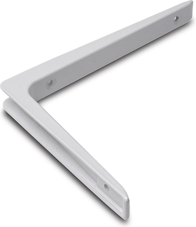 DX Plankdrager 200x250 mm - Aluminium wit gelakt