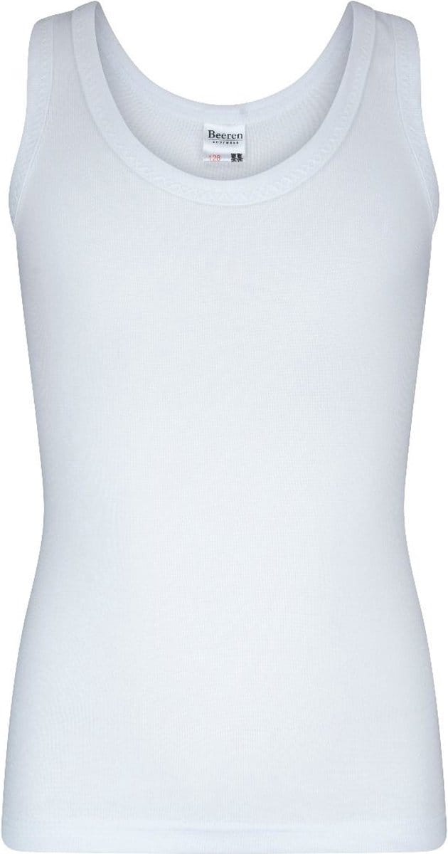 Beeren Meisjes Hemd Patricia - Brede bandjes - Wit - maat 152