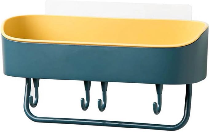 Nixnix® - Zelfklevend Doucherek - Blauw - Zuignappen - 11 cm