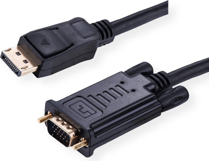 VALUE Cable DisplayPort - VGA, M / M, zwart, 2 m
