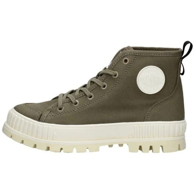 Palladium Pallashock Veterschoenen Hoog - Groen - Maat 39