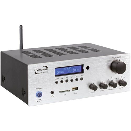 Dynavox VT-80MK stereo versterker met bluetooth en tuner zilver