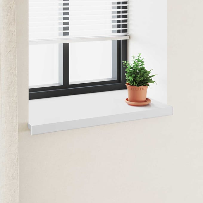 vidaXL - Raamdorpel - Wit - 100 - x - 50 - x - 4,5 - cm - PVC