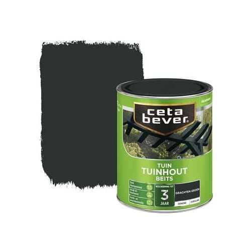 Cetabever - Tuinbeits Tuinhout Dekkend - Grachtengroen - 750 Ml