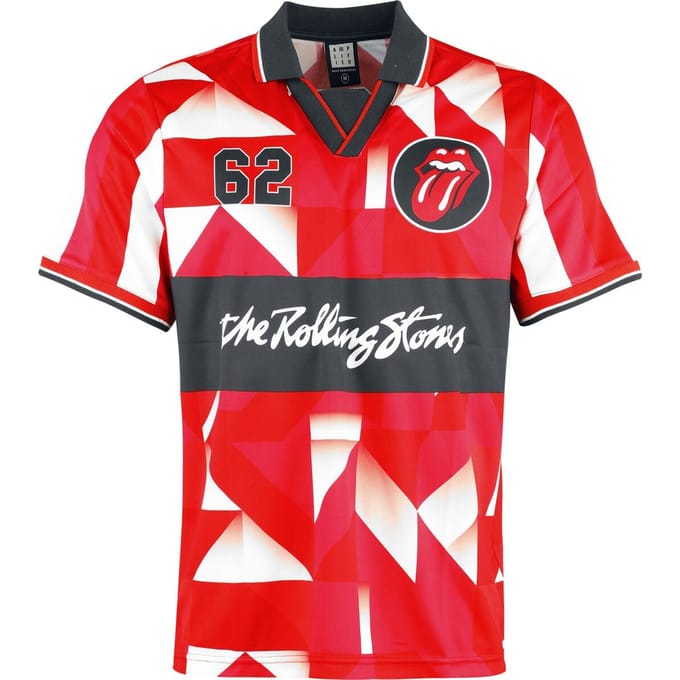 The Rolling Stones Jersey - Jagger Rock FC - S tot 5XL - voor Mannen - rood