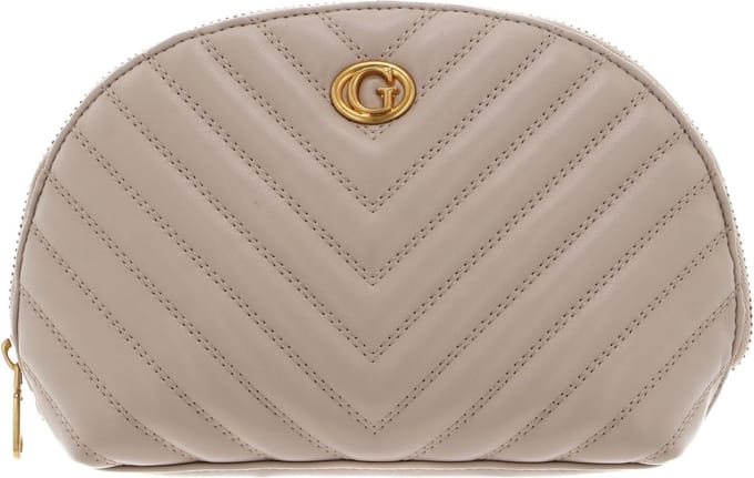 GUESS Utensil zak Cosmetische tas Dome Cosmetic Pouch Beige
