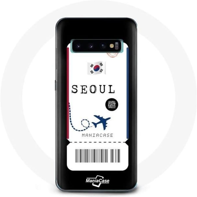 Coque pour Samsung Galaxy S10 Billet d'avion Seoul Corée du Sud