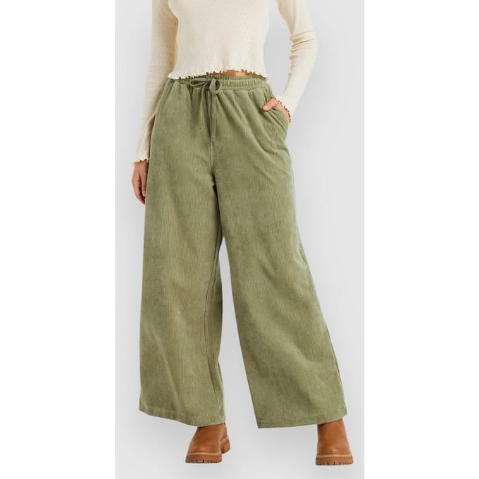 Damspantalon van fluweel Roxy Lekeitio Knit