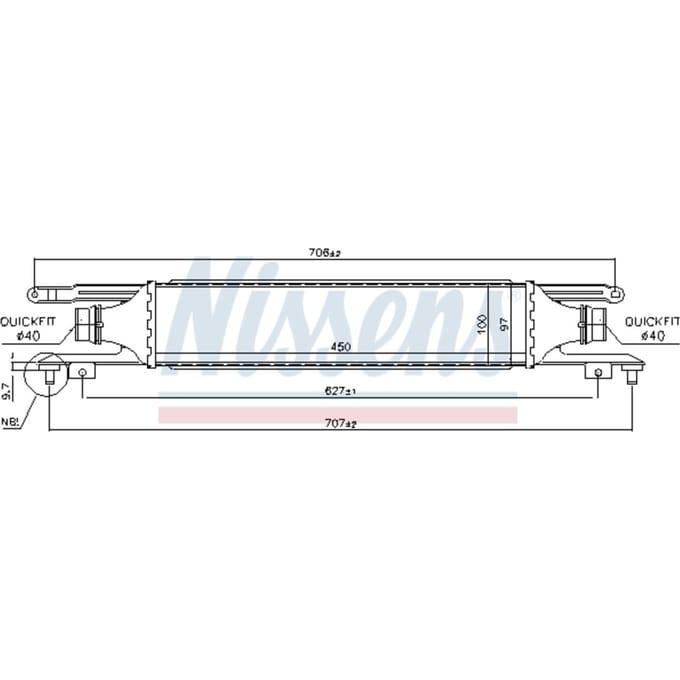 Intercooler NISSENS 96589