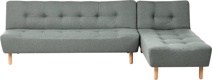 ALSTEN - Hoekslaapbank - Groen - Linkszijdig - Polyester