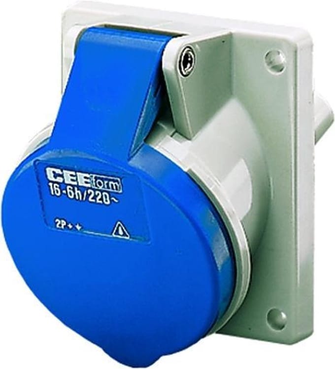 Mennekes CEE-contactdoos, aanbouw