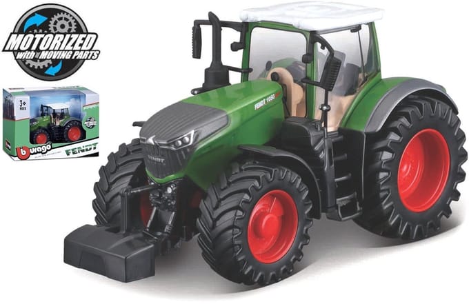 Bburago Fendt 1050 - Modelauto - Schaal 10 CM - Groen/Rood/Wit