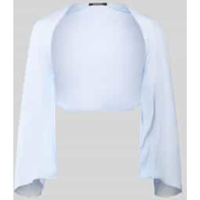 Semi-transparante bolero van vloeiende stof