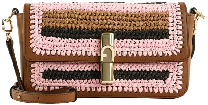FURLA schoudertas Iride Crossbody Toni Cognac bruine