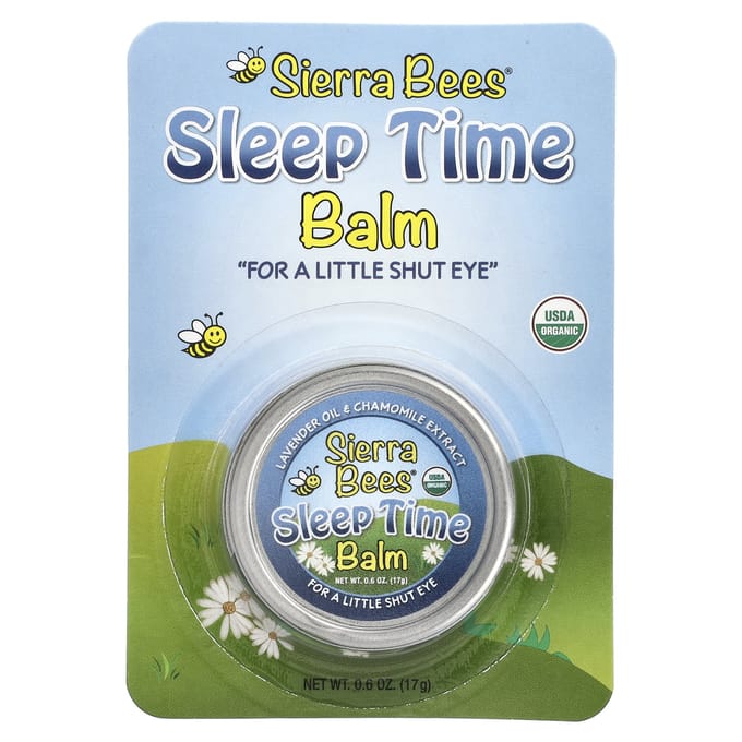Sierra Bees, Slaaptijd Balsem, Lavendel & Kamille, 0,6 oz (17 gram) gray