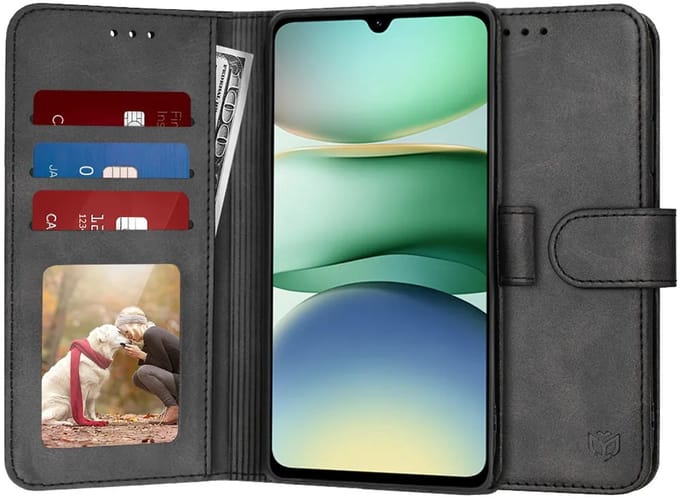 Hoesje geschikt voor Xiaomi Redmi A5 171.7mm - Techsuit Diary Book Wallet Case - Zwart