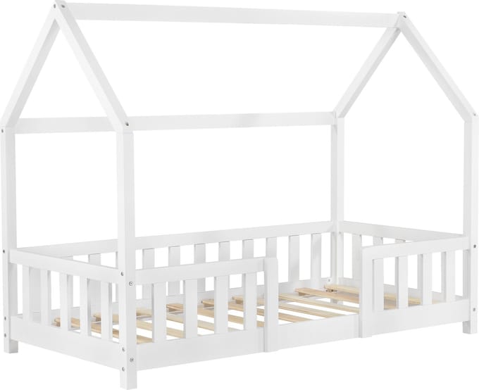 Kinderbed Sisimiut met uitvalbeveiliging 70x140 cm wit