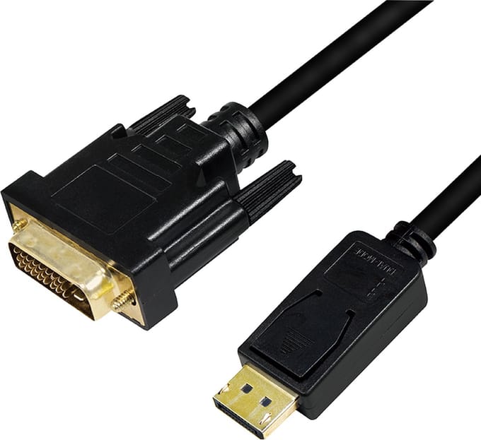 LogiLink CV0130 video kabel adapter 1 meter DisplayPort DVI Zwart