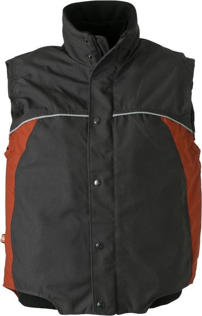 Havep 4seasons bodywarmer 5334 charcoal/rood 3EL
