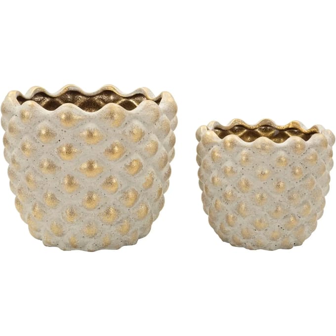 Vaas Pepitas Cachepot Set 2 Pcs Ø 23×18 cm