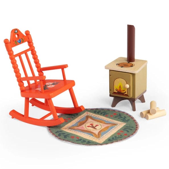 Moulin Roty set bij het haardvuur Les Minouchkas 3 jr+