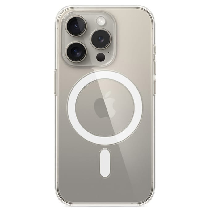 Clearcase MagSafe voor de Apple iPhone 15 Pro - Transparent