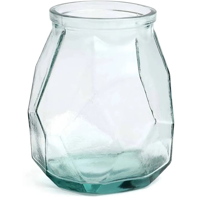 The Wide Origami Vase - Blue