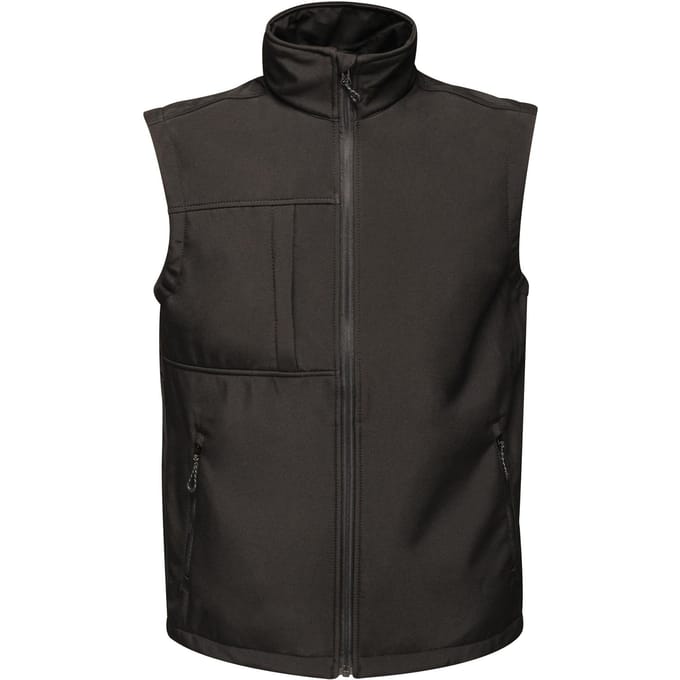 Regatta Heren Octagon 3 Layer Printable Softshell Bodywarmer (Zwart)