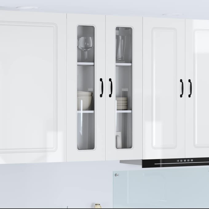vidaXL - Vaatwasserpaneel - Kalmar - Hoogglans - wit - 60 - x - 31 - x - 100 - cm