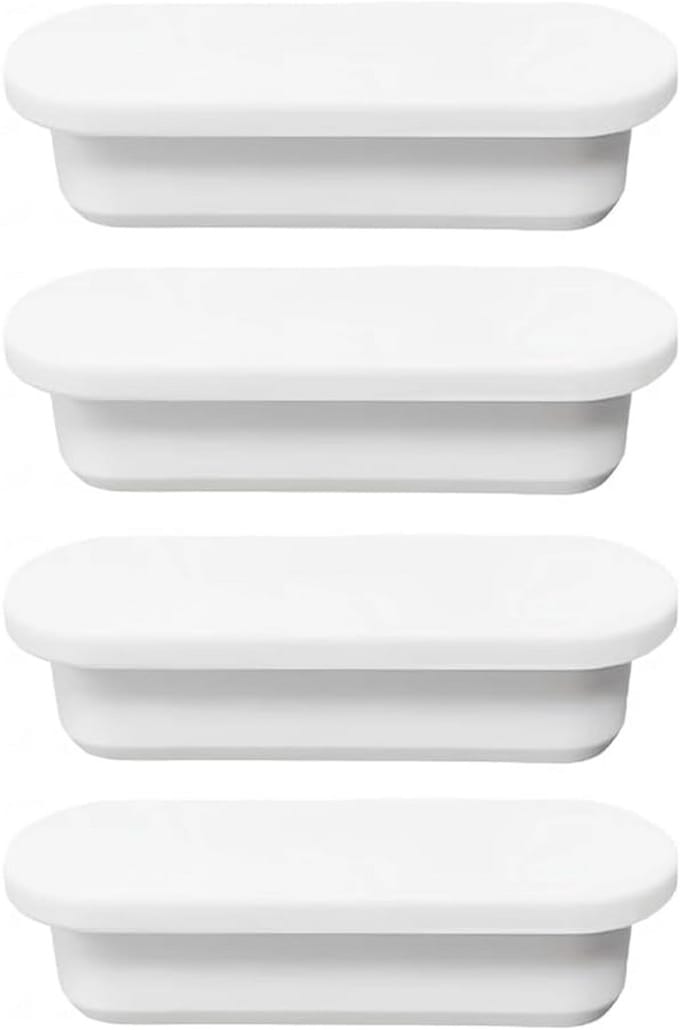 4 Stuks Universele Overloopdop voor Wastafel - Rubber Afdichting voor Badkamer en Keuken