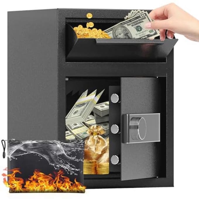 Vuurvaste Kluis met Drop Slot en Digitale Beveiliging voor Geld en Documenten
