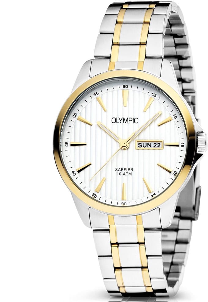 Olympic OL26HSS314B JOHN Horloge - Bico - Staal - Zilver