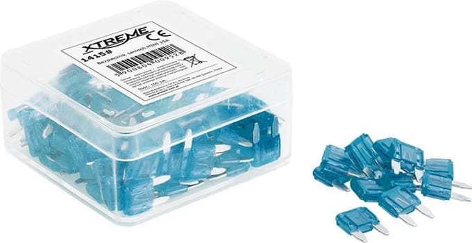 Mini Steekzekering 15A - Blauw 10 stuks