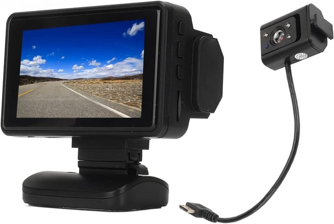 Dashcam voor en achter Full HD 1080P met Nachtzicht en Bewegingsdetectie