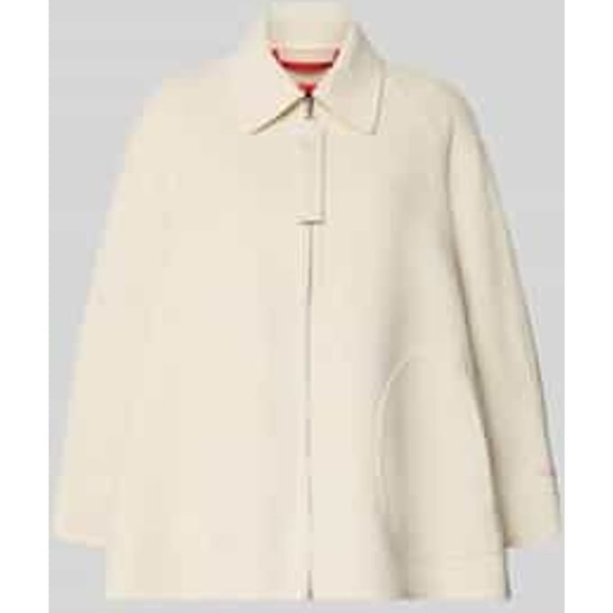 Relaxed fit lange jas van pure scheerwol model 'MCOSAGGINA'